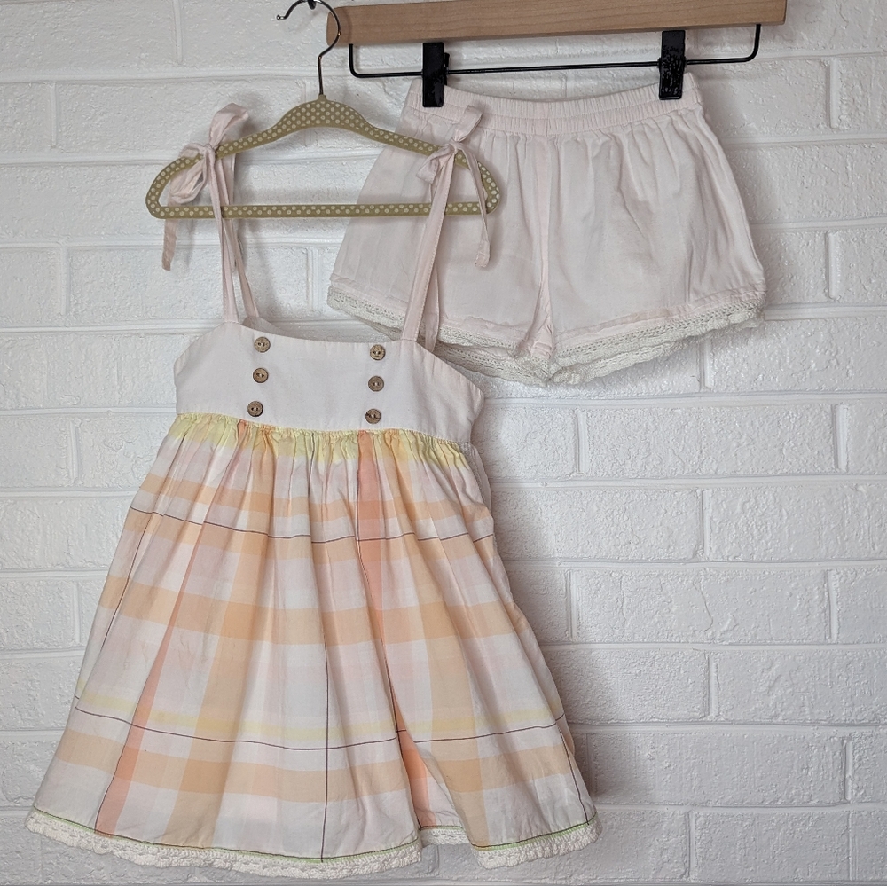 Well Dressed Wolf Lucy Sorbet Plaid Blouse Bloomers Set